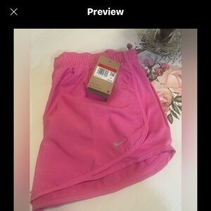 Nike pink running shorts